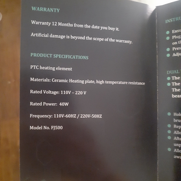 ✂️3/$15 ECARDY Men's Hair & Beard Straightener - Picture 5 of 8